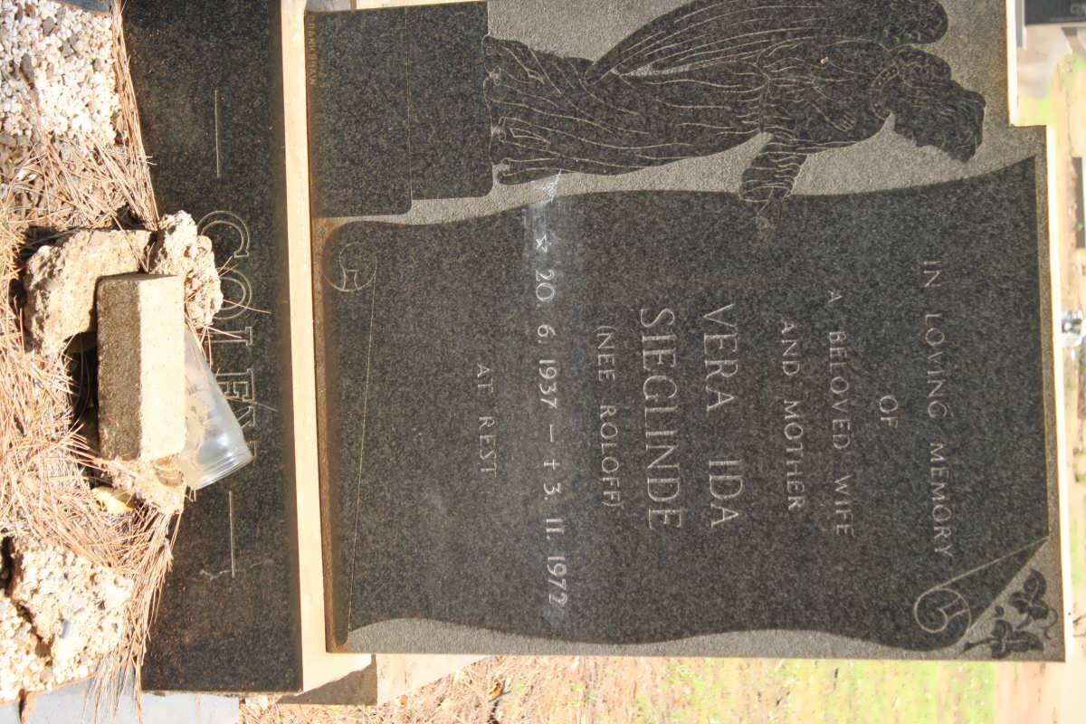 COLEY Vera Ida Sieglinde nee ROLOFF 1937-1977