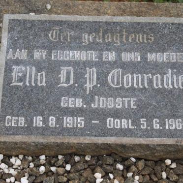 CONRADIE Ella D.P. nee JOOSTE 1915-1964