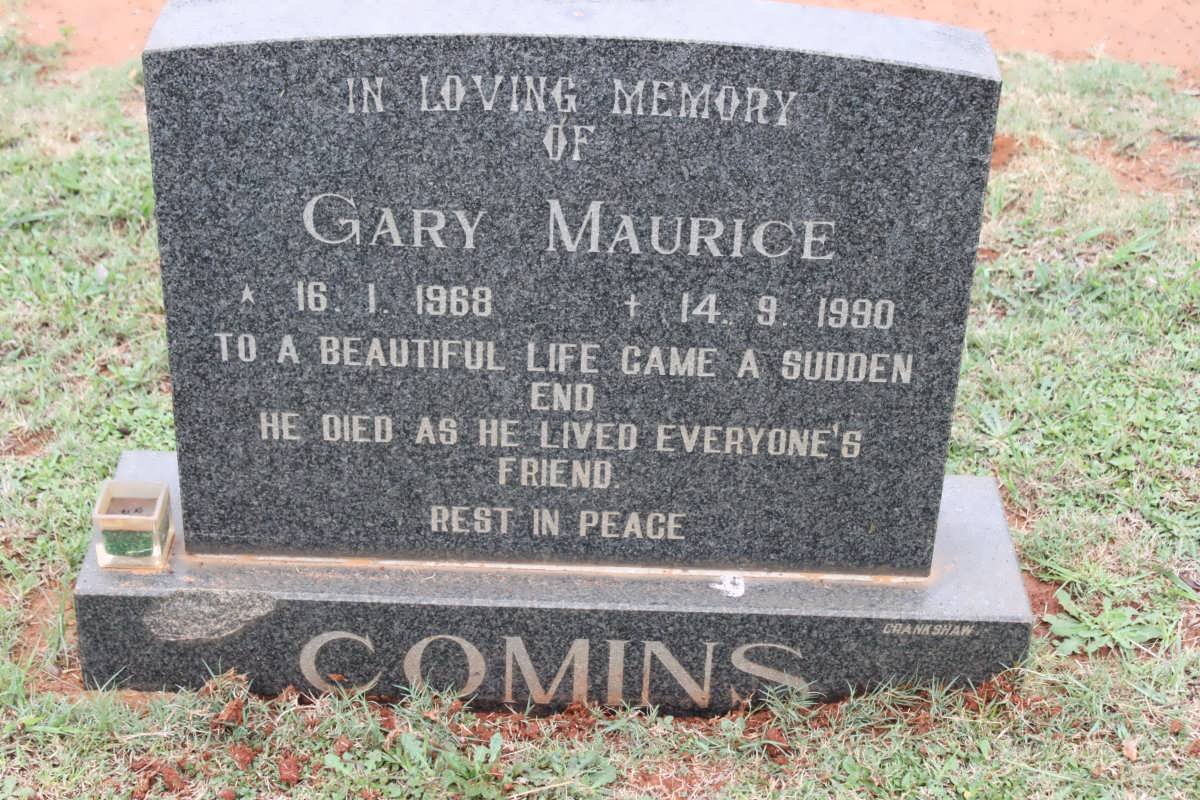 COMINS Gary Maurice 1968-1990