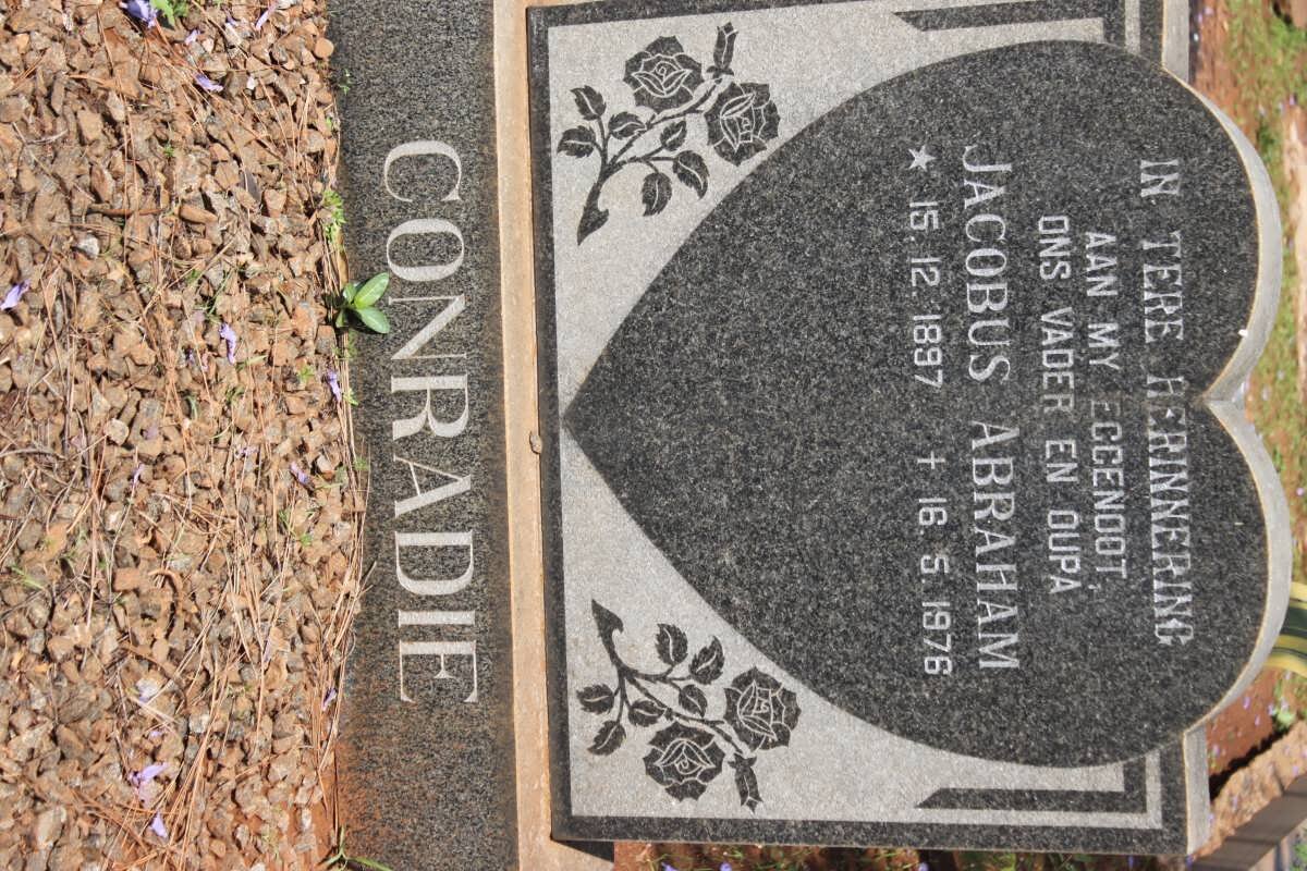 CONRADIE Jacobus Abraham 1897-1976