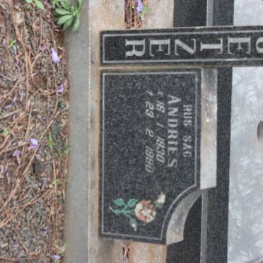 COETZER Andries 1930-1990