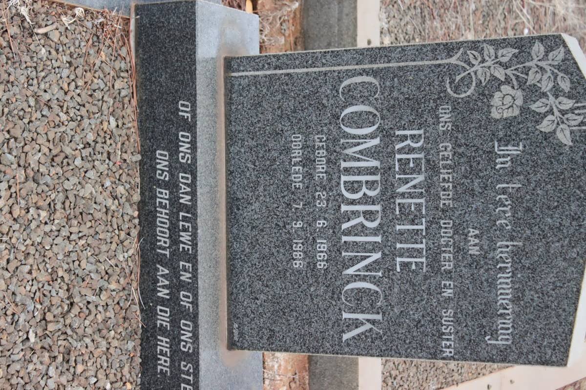 COMBRINCK Renette 1966-1986