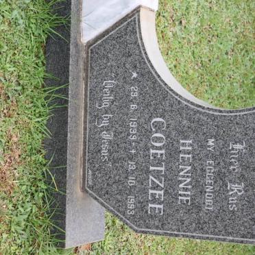 COETZEE Hennie 1939-1993