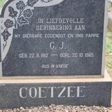 COETZEE G.J. 1912-1965