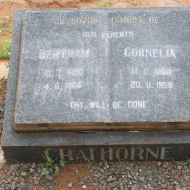 CRATHORNE Bertram 1880-1964 &amp; Cornelia 1880-1958