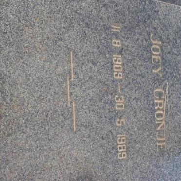 CRONJE Joey 1909-1989