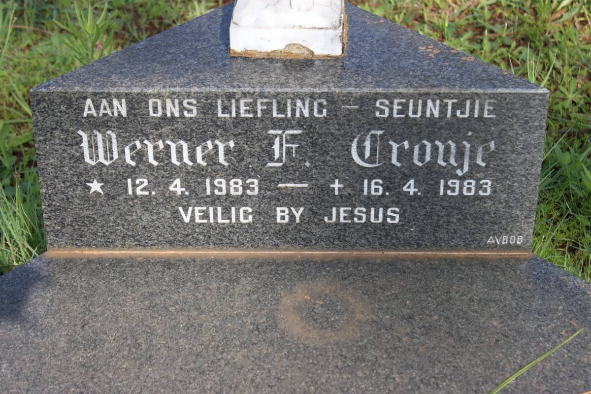CRONJE Werner F. 1983-1983