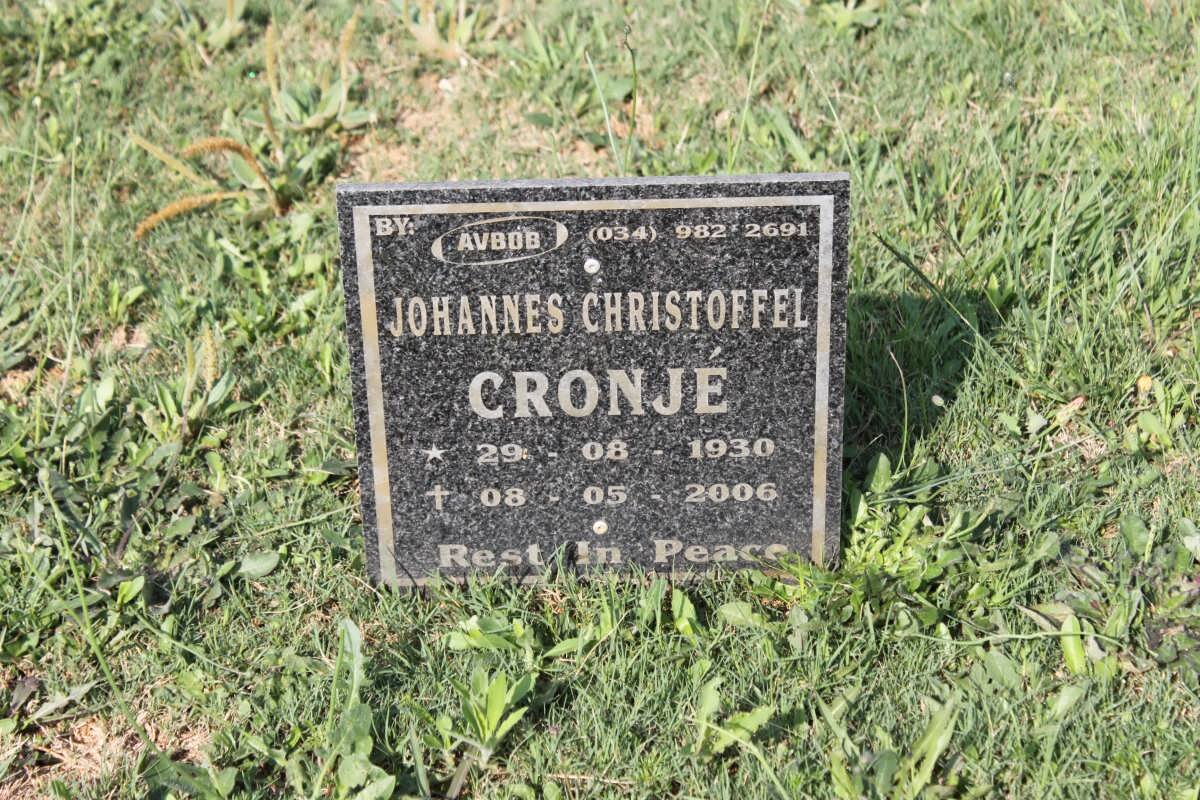 CRONJE Johannes Christoffel 1930-2006