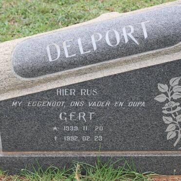 DELPORT Gert 1939-1992