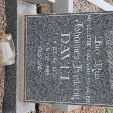 DAVEL Johannes Frederik 1937-1988