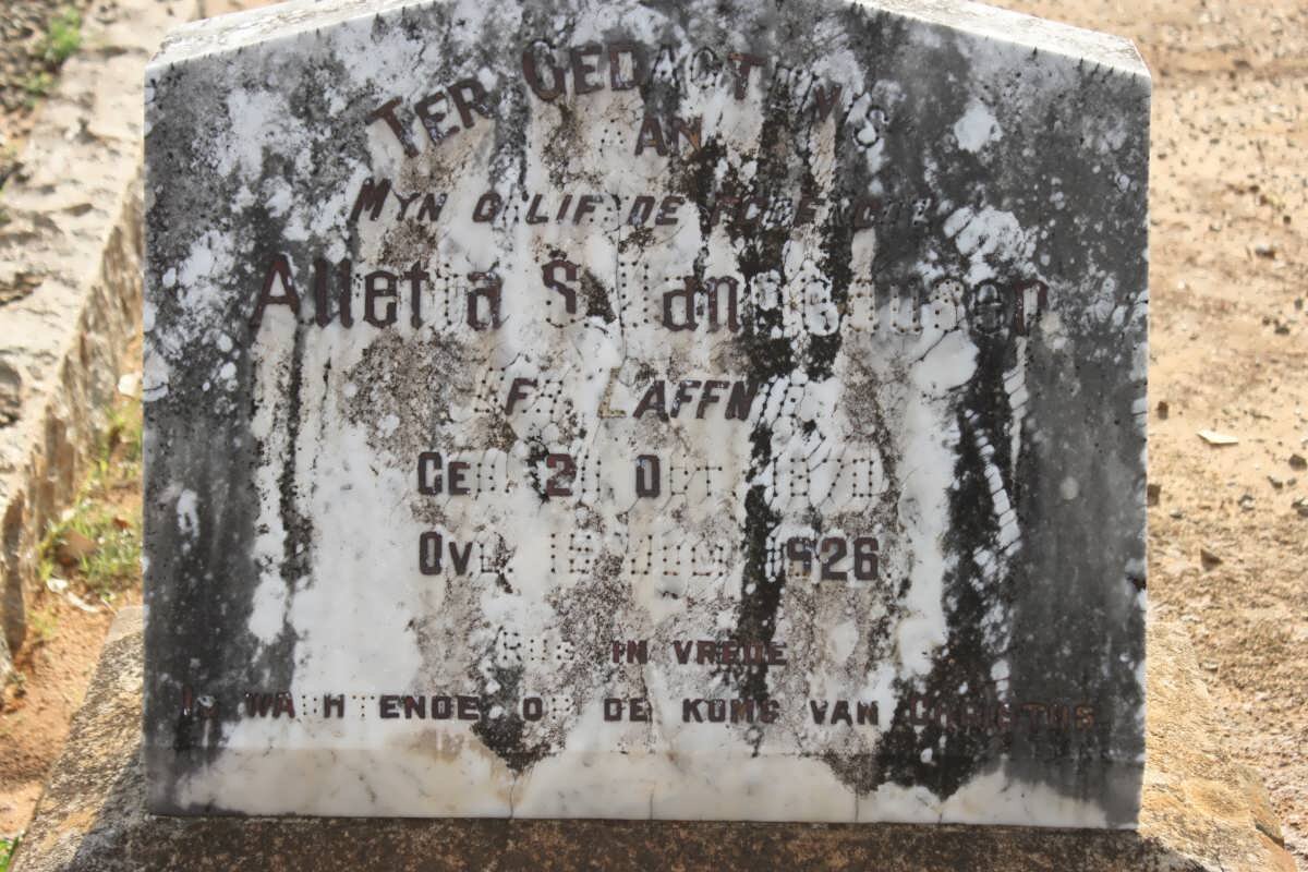 DANNHAUSER Alletta S. nee LAFFNIE 1870-1926