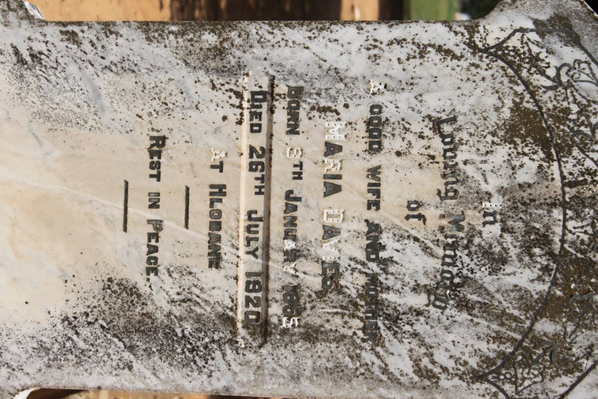 DAVIES Maria 1865-1920