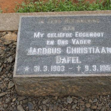 DAVEL Jacobus Christiaan 1903-1954