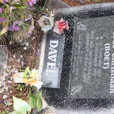 DAVEL Jacobus Christiaan 1923-1977