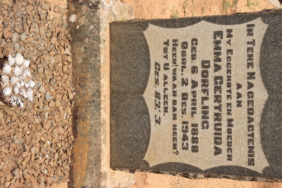 DORFLING Emma Gertruida 1888-1943