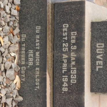 DÜVEL Johann 1930-1948