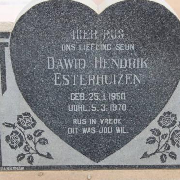 ESTERHUIZEN Dawid Hendrik 1950-1970