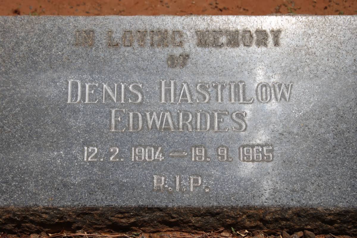 EDWARDES Denis Hastilow 1904-1965