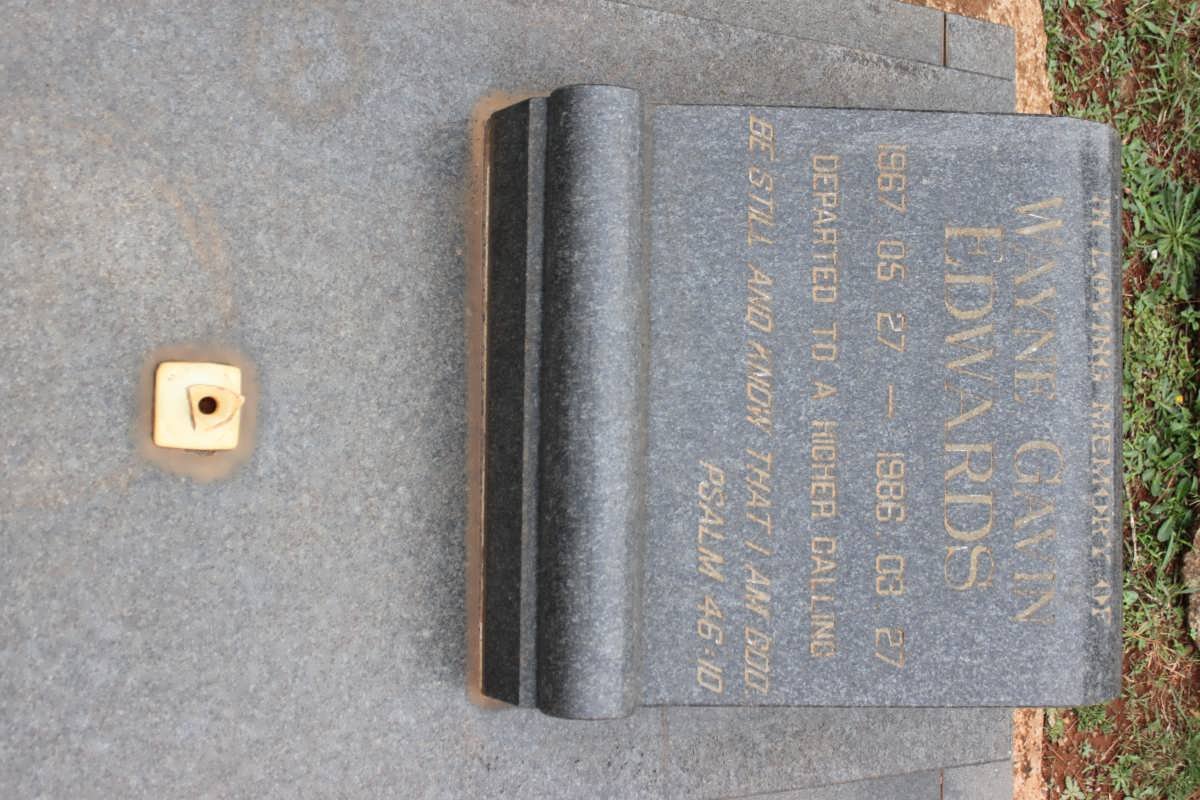 EDWARDS Wayne Gavin 1967-1986