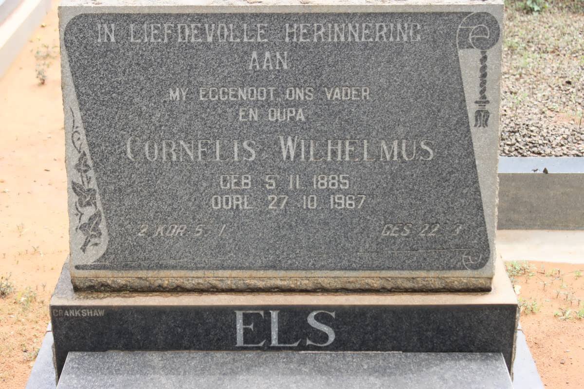 ELS Cornelis Wilhelmus 1885-1967