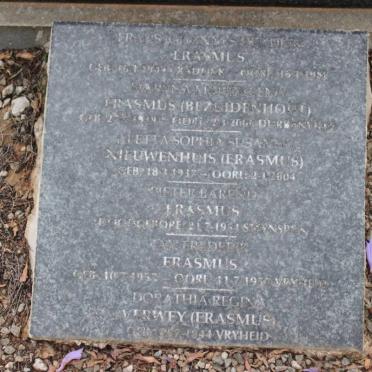 ERASMUS Frans Johannes 1909-1998 &amp; Maryna Magdalena BEZUIDENHOUT 1919-2006