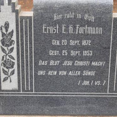 FORTMANN Ernst E.H. 1872-1953