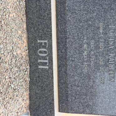 FOTI Louisa Kathleen 1925-1995