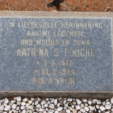 FOUCHE Katrina S. 1925-1980