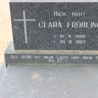 FROHLING Clara 1906-1987