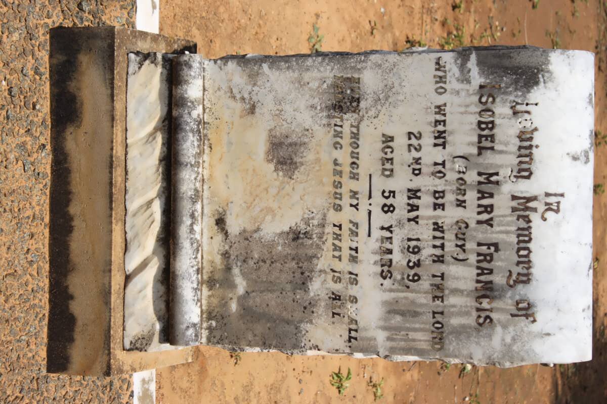 FRANCIS Isobel Mary nee GUY -1939