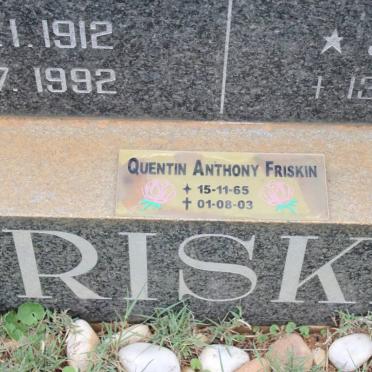 FRISKIN Quentin Anthony 1965-2003