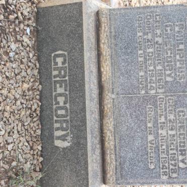 GREGORY Gerhardus Philippus 1860-1944 &amp; Cathrina Scheepers 1878-1948