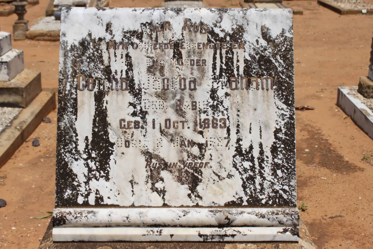 GRAHAM Cecilia Jacoba nee RABIE 1863-1887