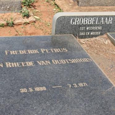 GROBBELAAR Frederik Petrus van Rheede van Oudtshoorn 1899-1971