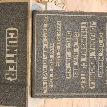 GUNTER Johanna Hendrika Theunsina 1889-1951