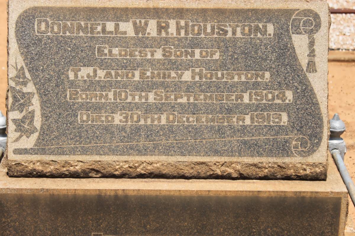 HOUSTON Donnell W.R. 1904-1919