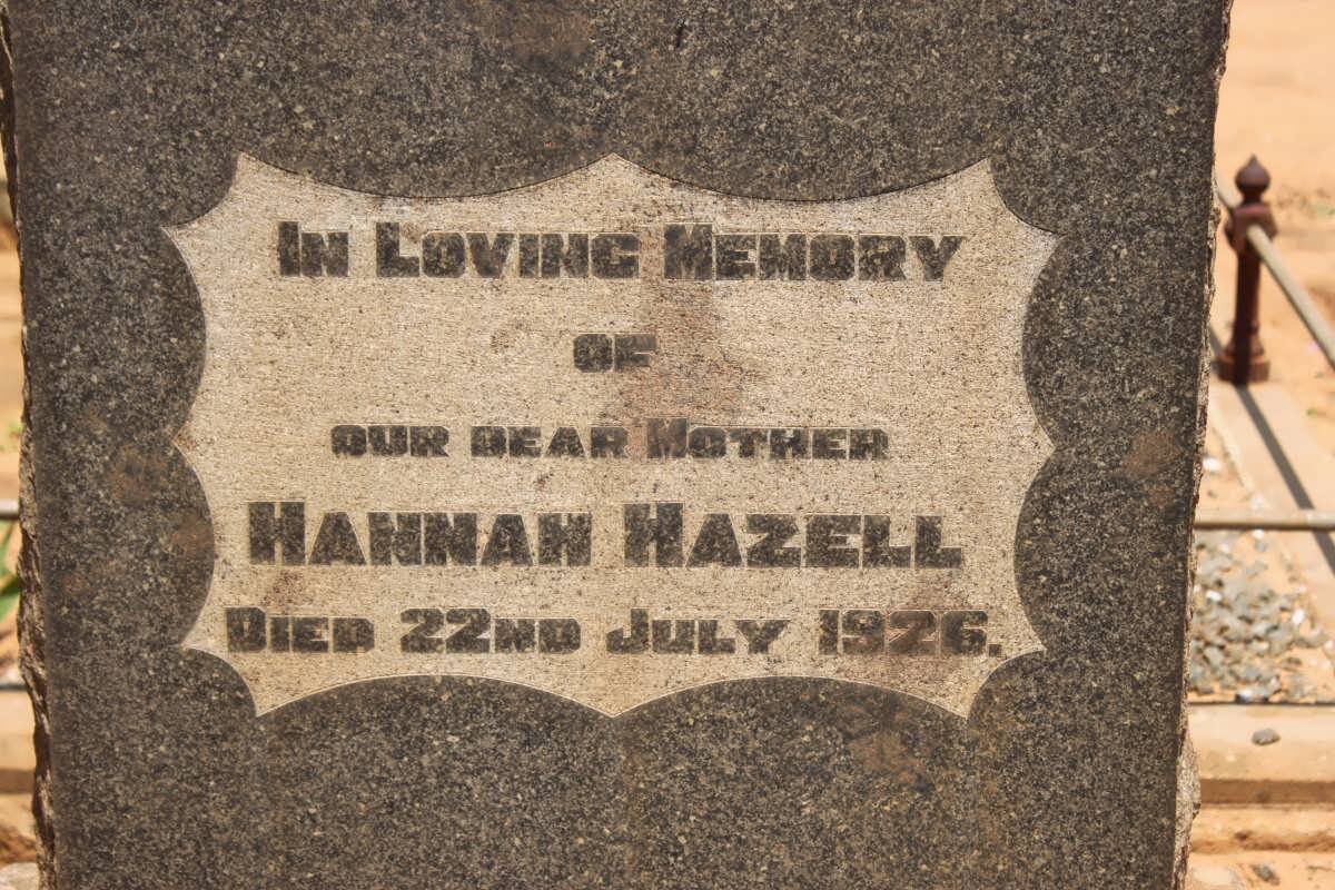 HAZELL Hannah -1926