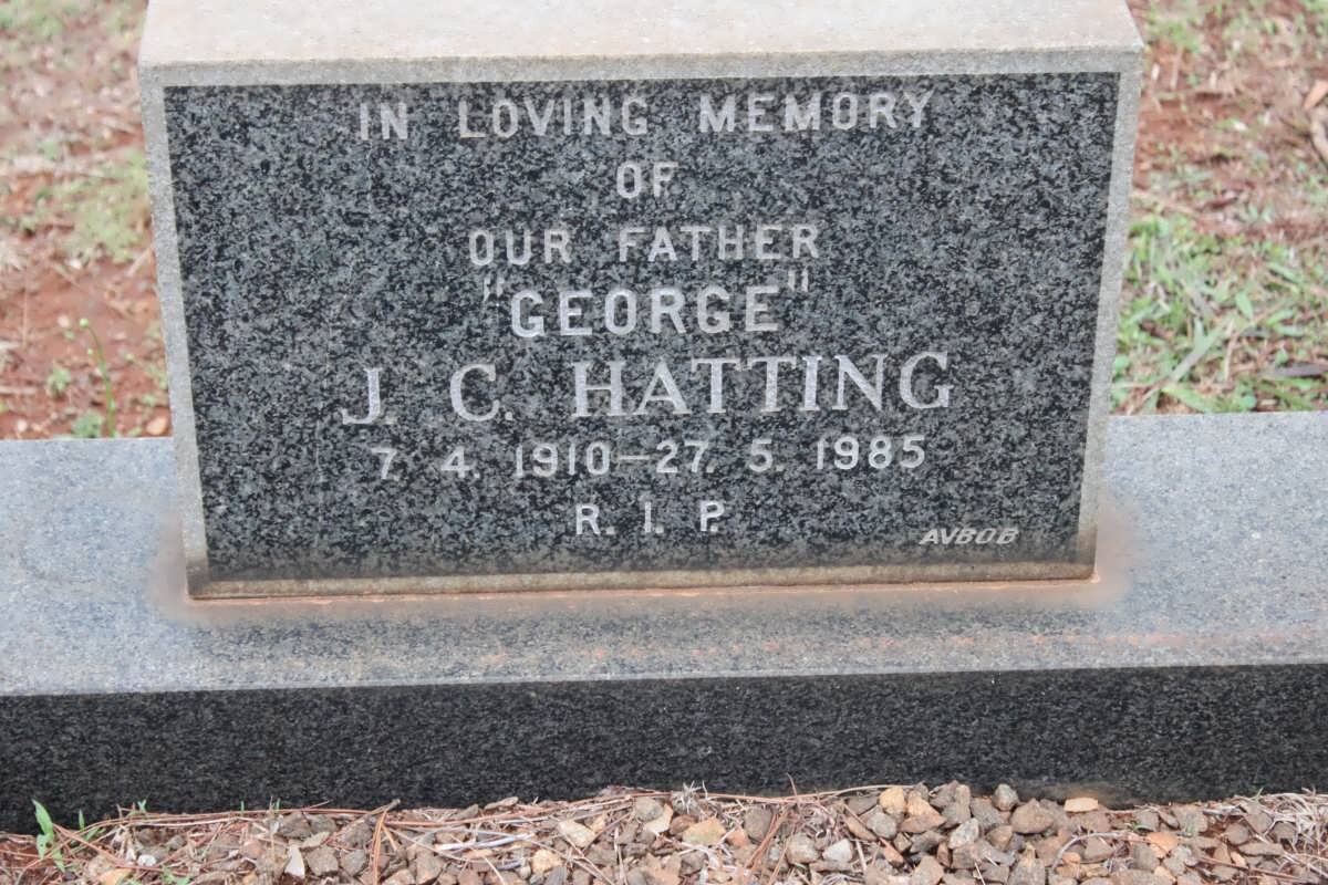 HATTING J.C. 1910-1985