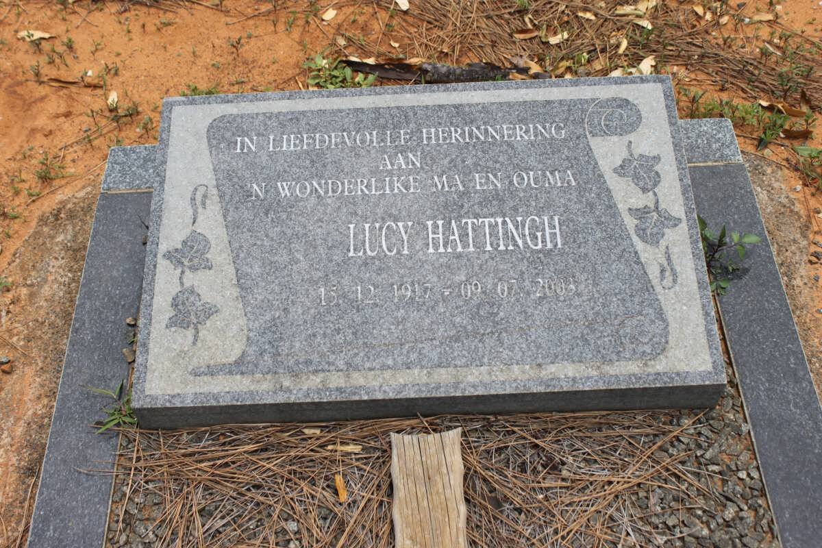 HATTINGH Lucy 1917-2003