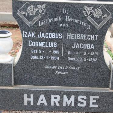 HARMSE Izak Jacobus Cornelius 1913-1994 &amp; Heibrecht Jacoba 1921-1982