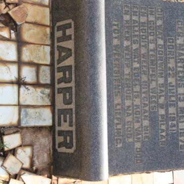 HARPER Susanna Elizabeth nee MARTENS 1878-1941