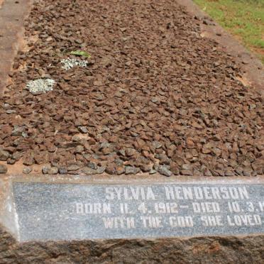 HENDERSON Sylvia 1912-1961