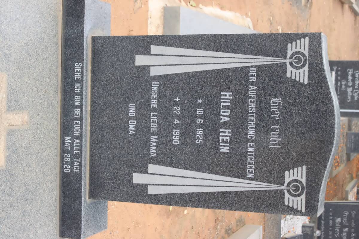 HEIN Hilda 1925-1990