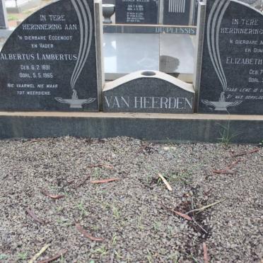 HEERDEN Albertus Lambertus, van 1891-1965 &amp; Elizabeth Johanna 1896-1980