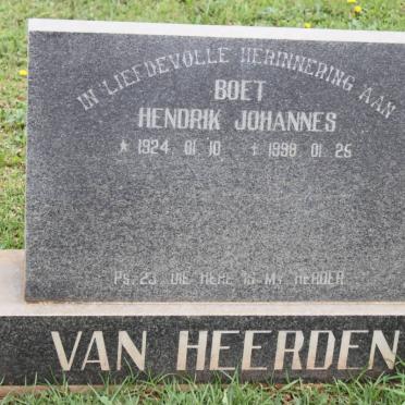 HEERDEN Hendrik Johannes, van 1924-1998