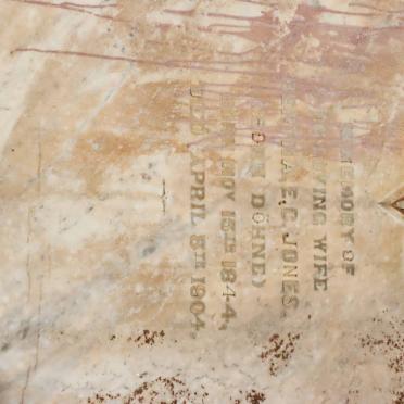 JONES Bertha E.C. nee DOHNE 1844-1904