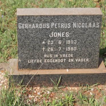 JONES Gerhardus Petrus Nicolaas 1953-1980