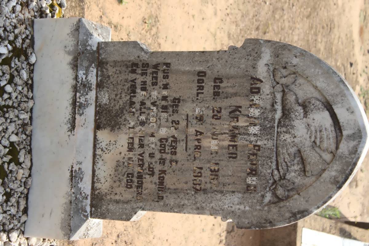 KRAMER Adriaan Petrus 1862-1937