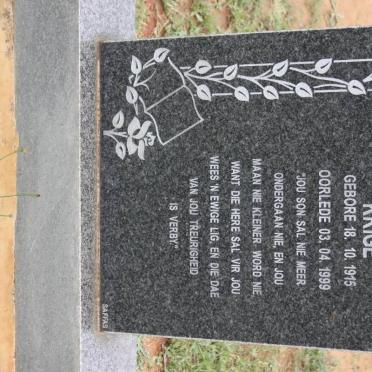 KRIGE Maatje Catharina 1915-1999