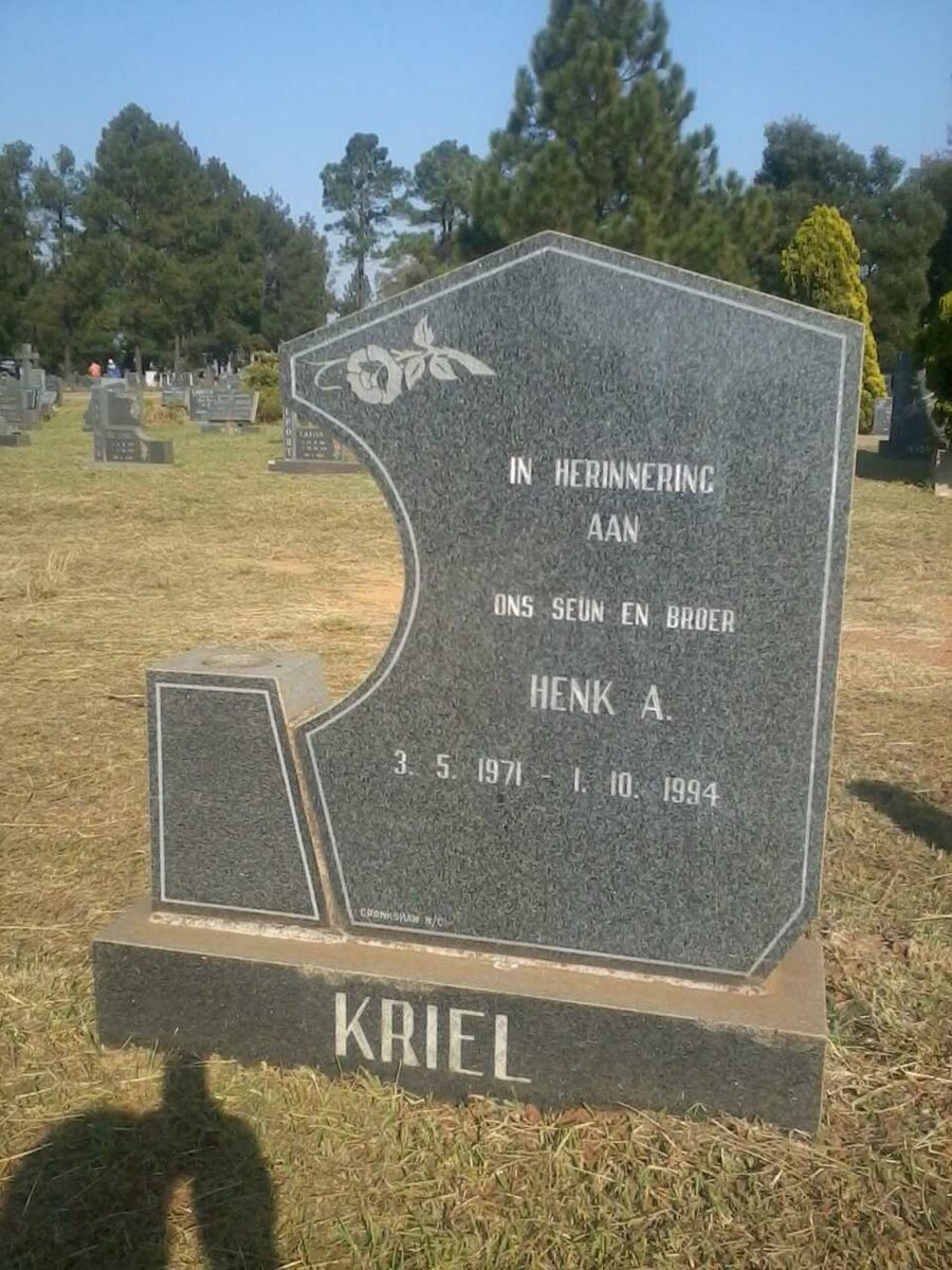 KRIEL Henk A. 1971-1994